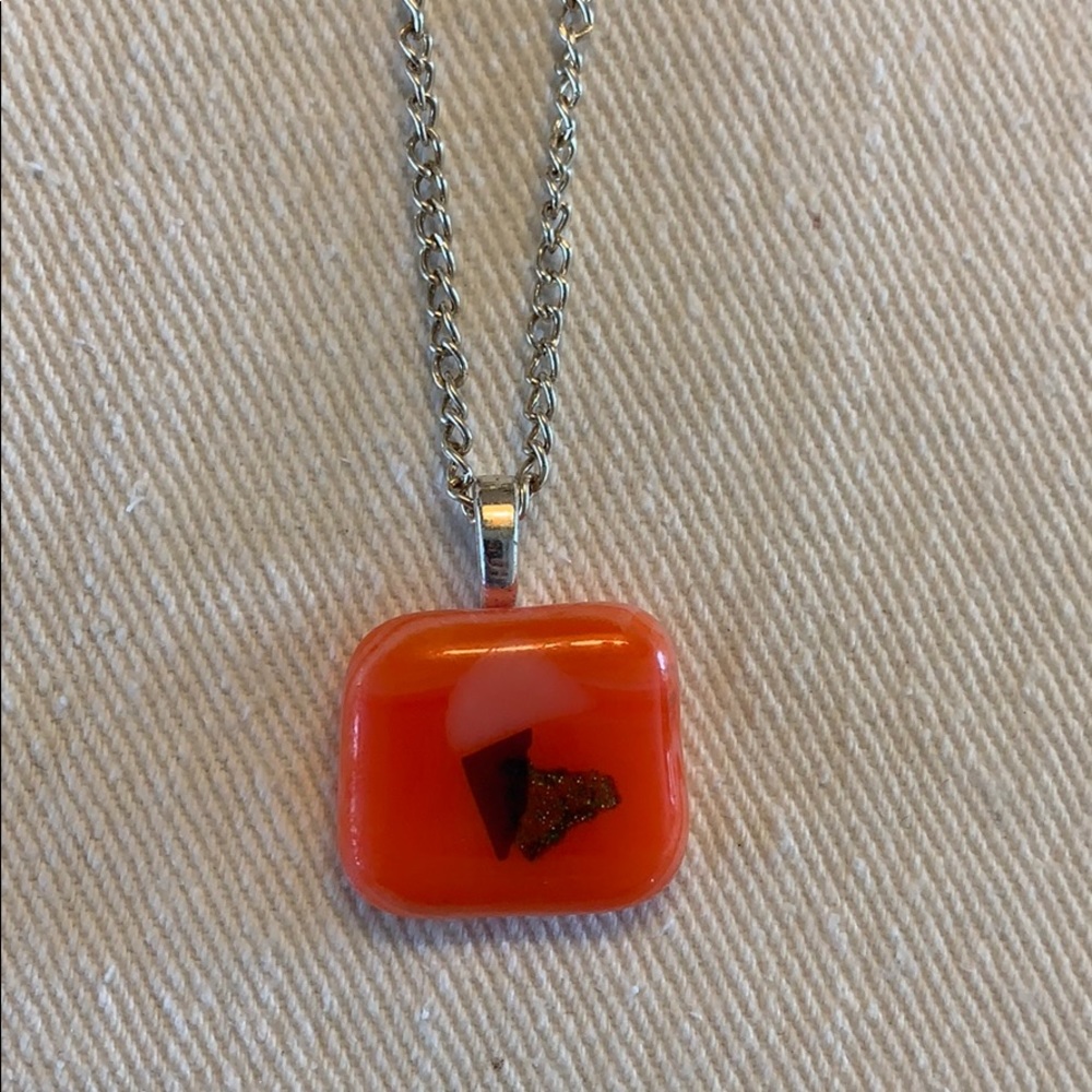 Glass fused pendent